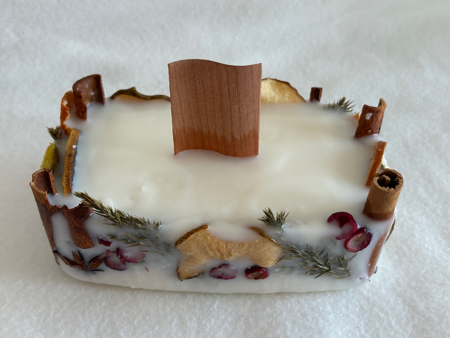 Lumanare botanica cu fitil de lemn - Tihna