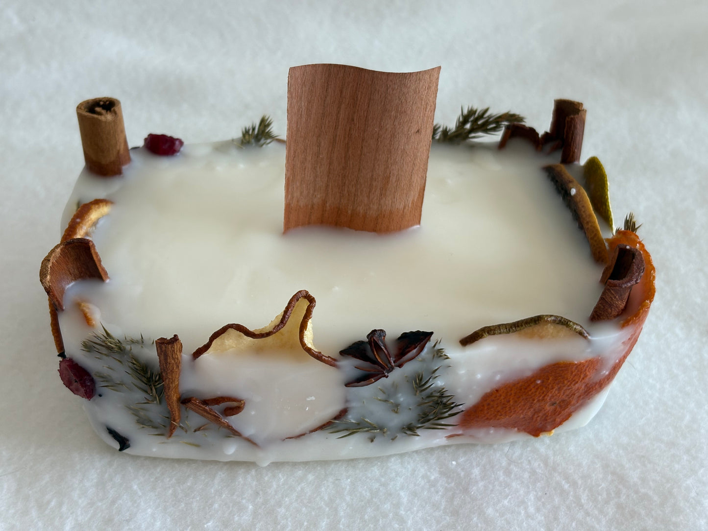 Lumanare botanica cu fitil de lemn - Tihna