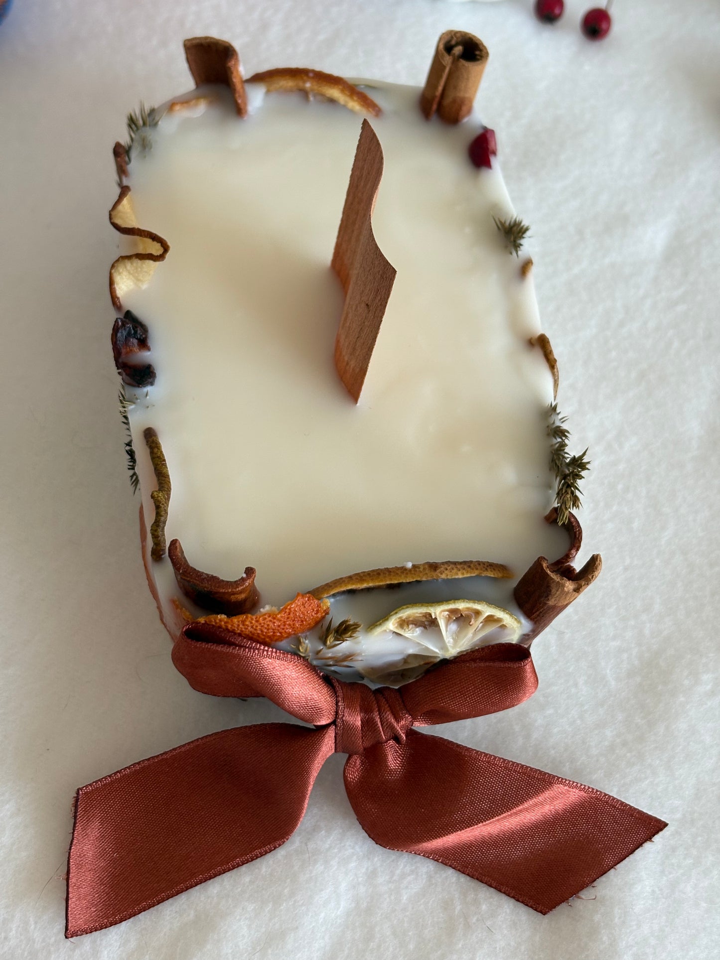 Lumanare botanica cu fitil de lemn - Tihna