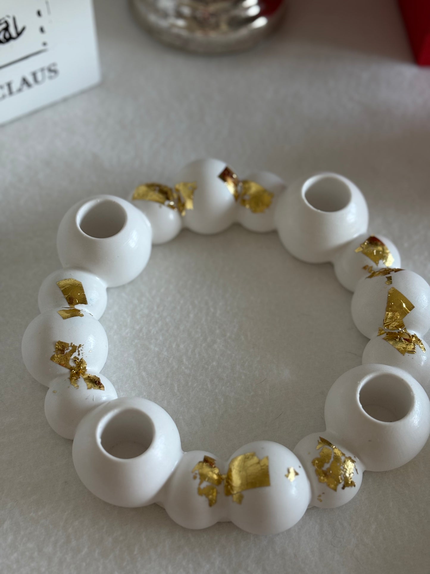 Coronita ceramica de Craciun