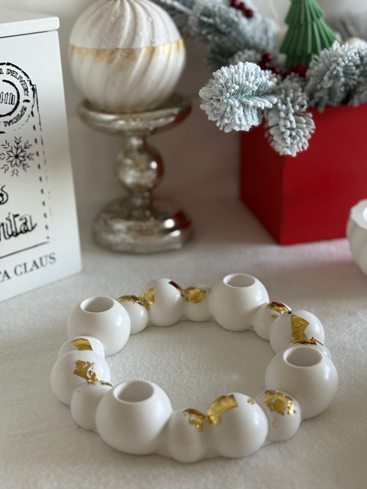 Coronita ceramica de Craciun